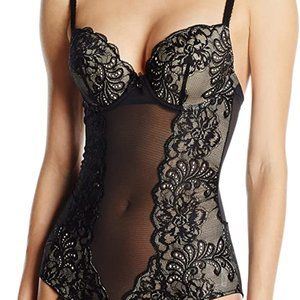 Le Mystere Black Sophia Lace Bodysuit 34DD